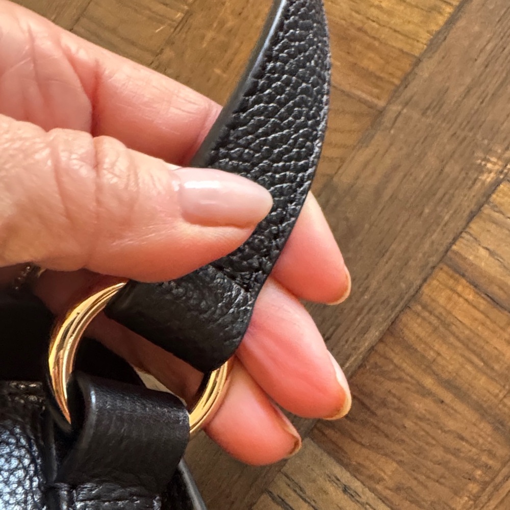 Cole Haan Black Leather Crossbody Bag, like new! - Picture 6 of 11